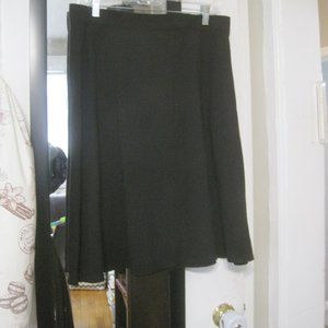 Short Black Flared A-Line Skirt